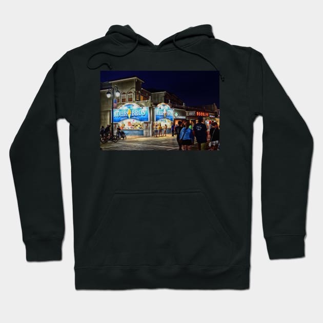 A Boardwalk Treat Hoodie by JimDeFazioPhotography